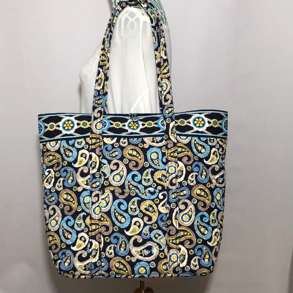 Stephanie Dawn Paisley Print Large Cotton Shoulder Bag Tote Bag